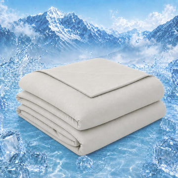 Cooling Comforter Queen Size Summer Cooling Blanket for Night Sweats Hot Sleepers Double-Sided Cold Blankets