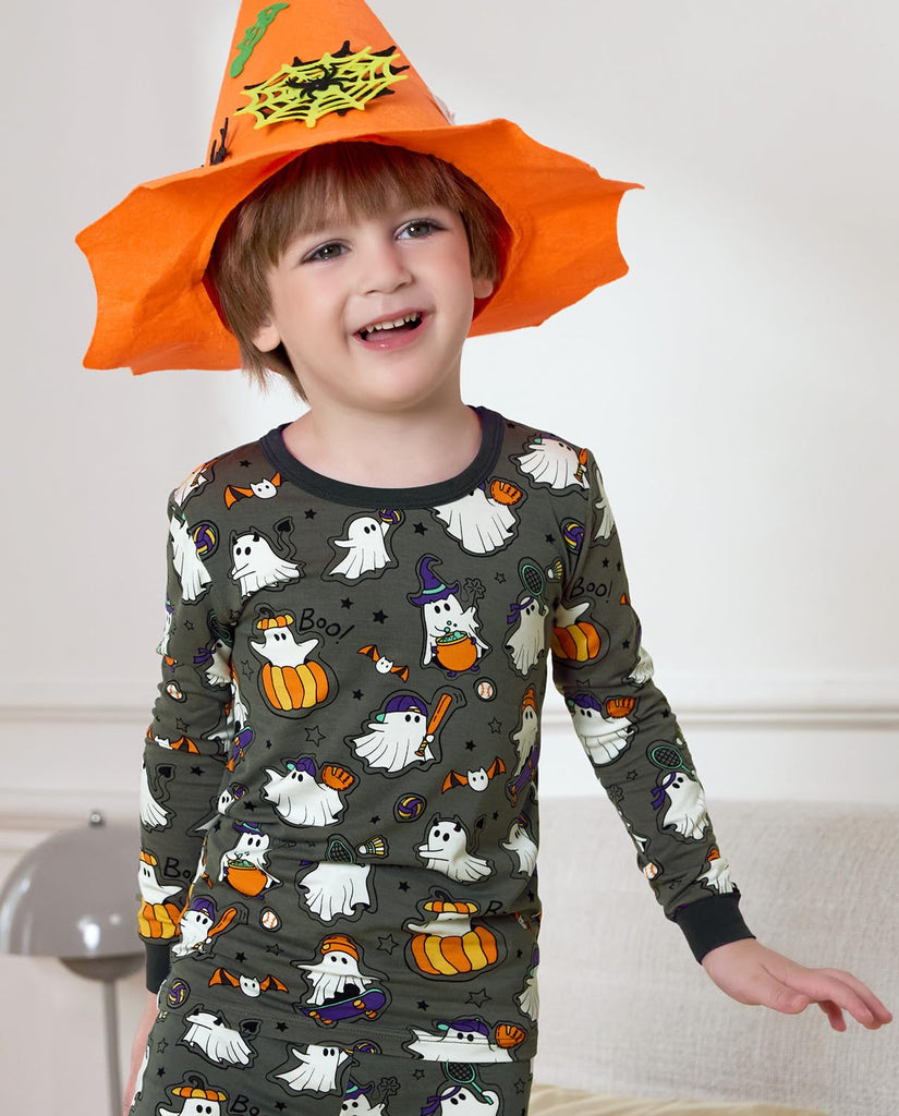 Bamboo Viscose Toddler Kids Pajamas Set, Long Sleeve Boys