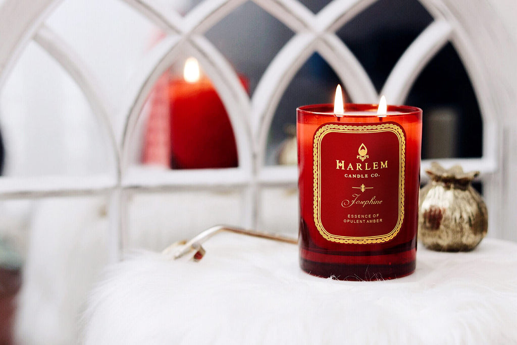 Josephine - Luxury Scented Soy Candle, 11 oz - 80-Hour Burn Time | Rose, Jasmine, Warm Amber, Tonka Bean, and