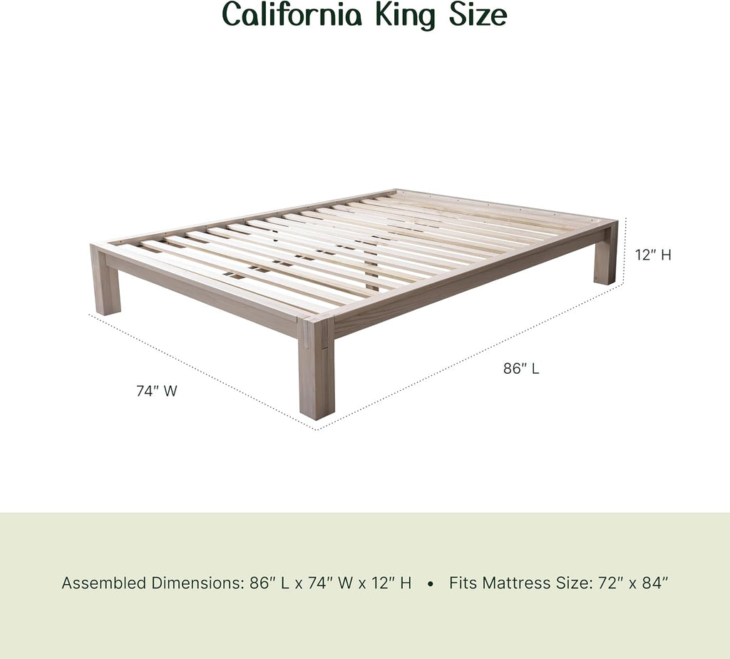 Kumi Bed, Japanese Joinery, Chestnut, Tool-Free Assembly