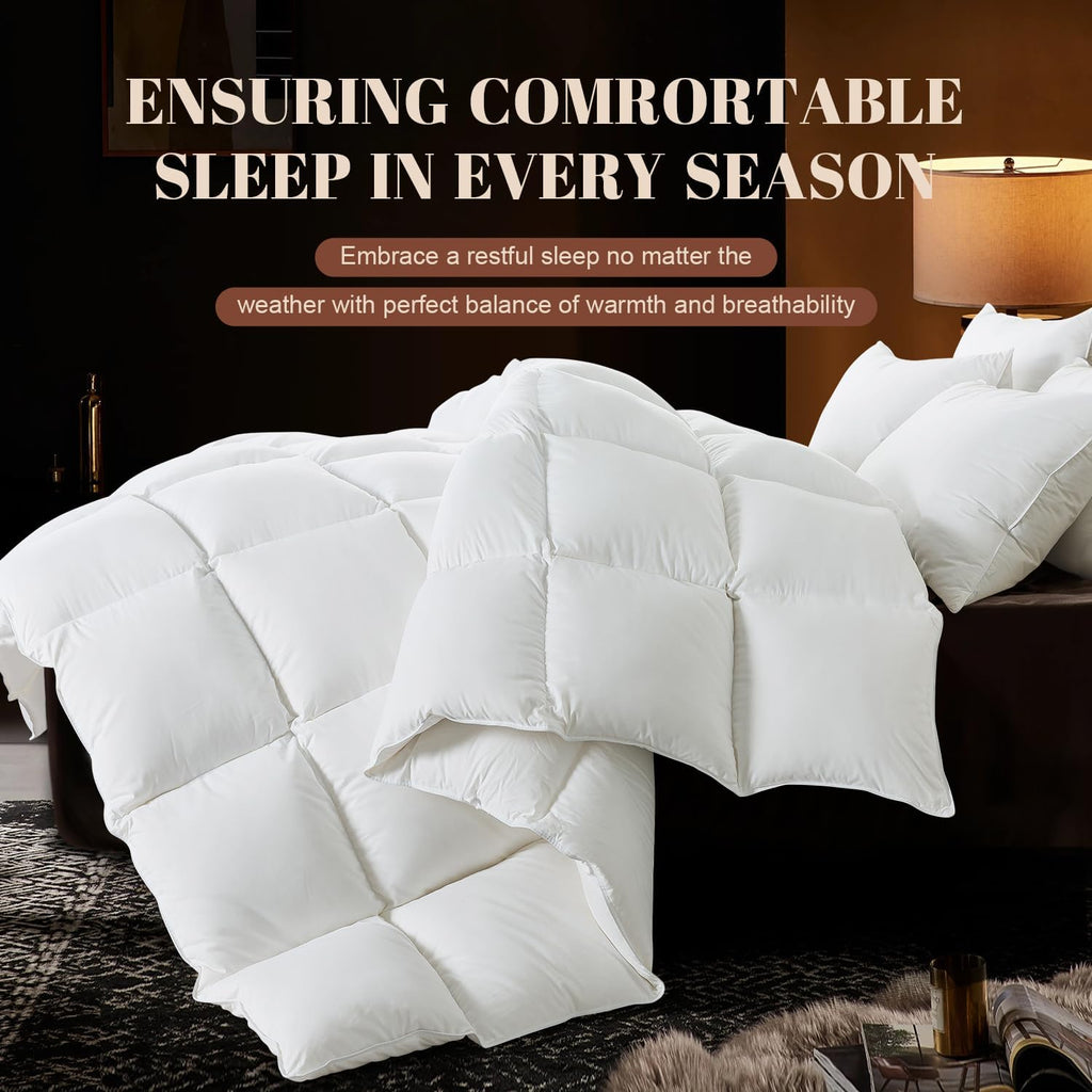 Feather Comforter, Filled with Feather and Down Fiber