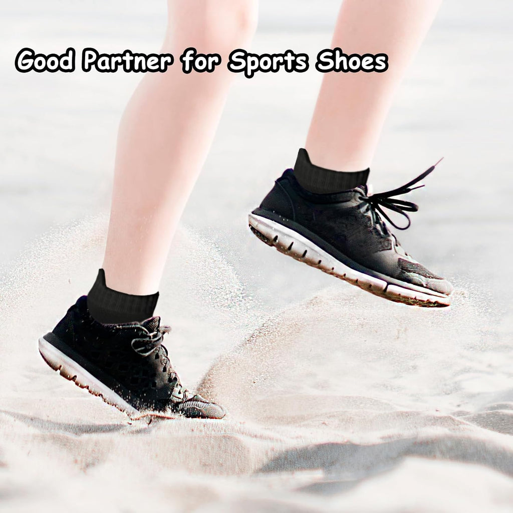 Boys Socks 12 Pairs Boy Ankle Socks Kids Athletic Cotton Sports Low Cut Casual Sock
