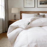 Feather Down Comforter, Natural Fluffy Duvet Insert, Luxurious Hotel Collection Quilts, All Season B