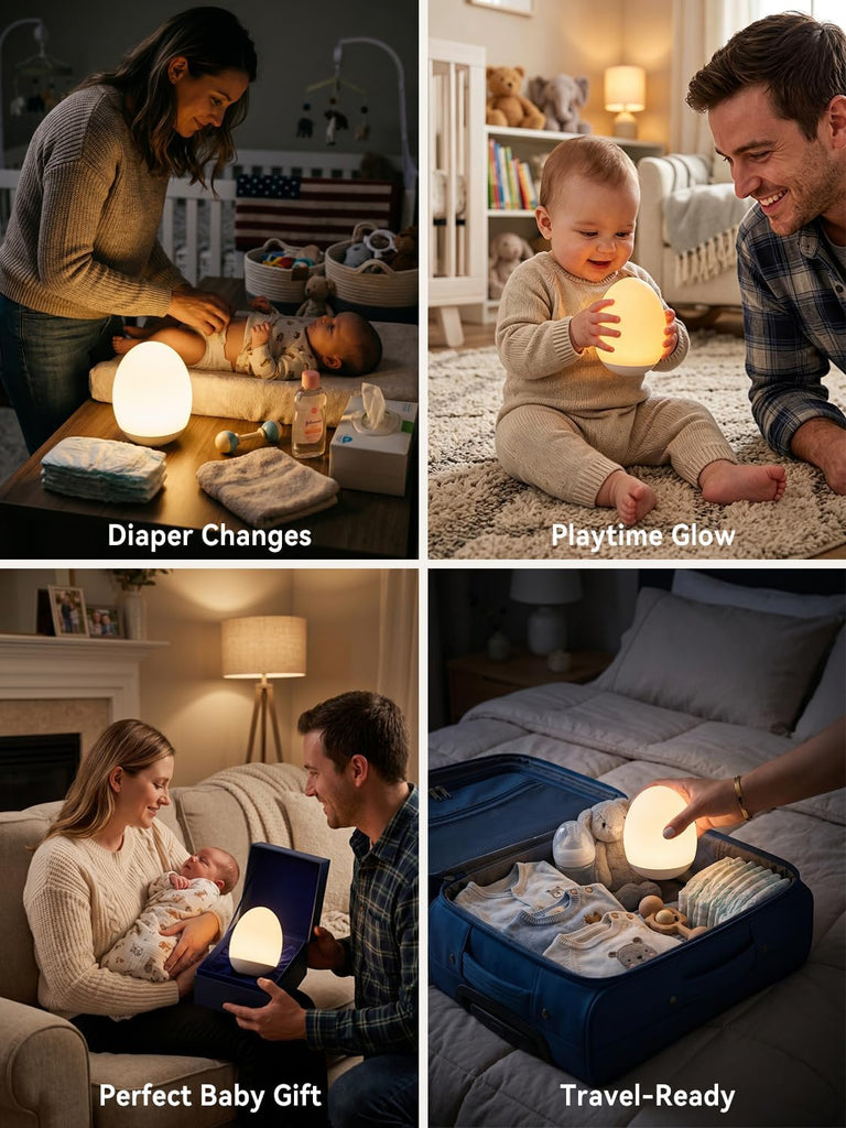 Night Light for Kids,Egg Night Light for Baby Nursery