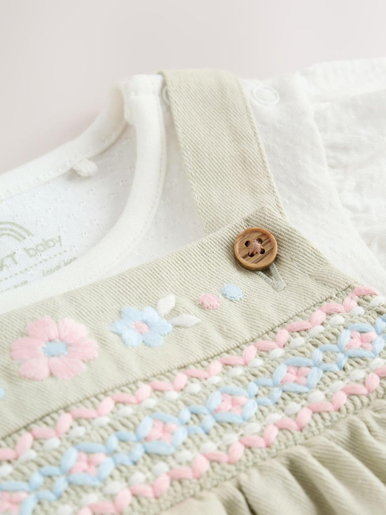 Baby Dungarees and Bodysuits Set 2 Piece