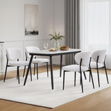 Upholstered Dining Chairs Set of 2 Modern Chenille Dining Room Chairs Wide Cushion with 58D Memory Foam Ergonomic