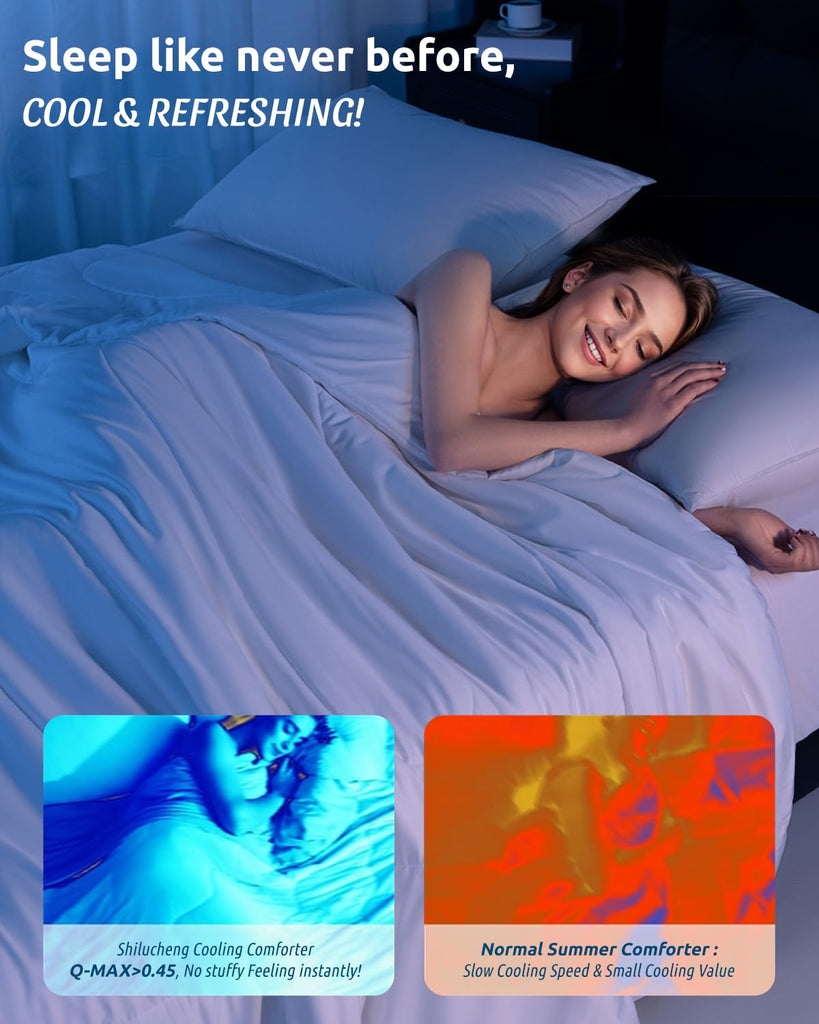 Cooling Comforter, 100% Viscose Derived from Bamboo_ Shell