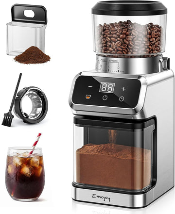 Electric Coffee Grinder, Coffee Bean Grinder with 30 Grinding Settings, Touchscreen Burr Coffee Grinder Use