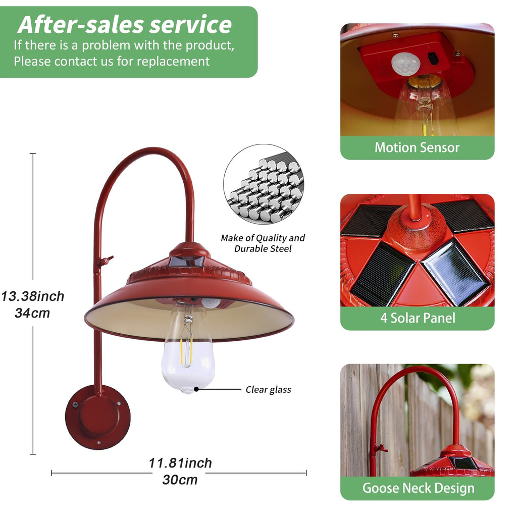 Solar Barn Light - Rustic Outdoor Lights