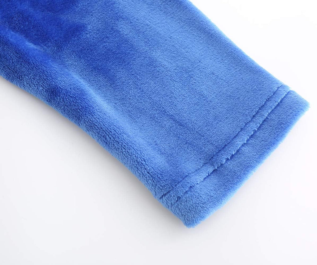Boys' Hooded Bathrobe Kids Plush Fuzzy Fleece Robe Teen boy Soft Spa Robe Girls Sleepwear pajamas Toddler Nightgown