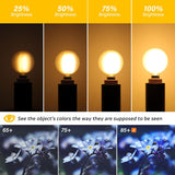 G16.5 LED Light Bulb 40w Equal 4W Type G Bulb,Dimmable Frosted E12 Globe Bulb,Round Candelabra Light Bulbs for
