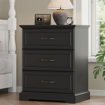 Farmhouse 8 Drawers Dresser , 48" Wide Modern Chest of Drawers with Deep Drawers & Bar Handles, Wood Dresser TV