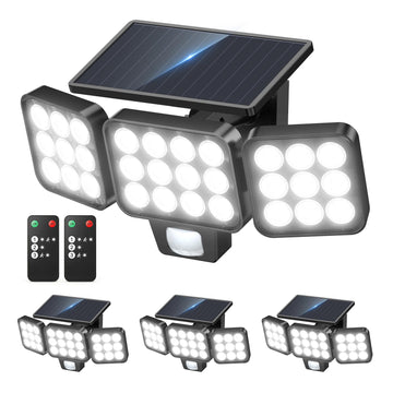 Solar Flood Lights, Motion Sensor Outdoor Lights with Remote