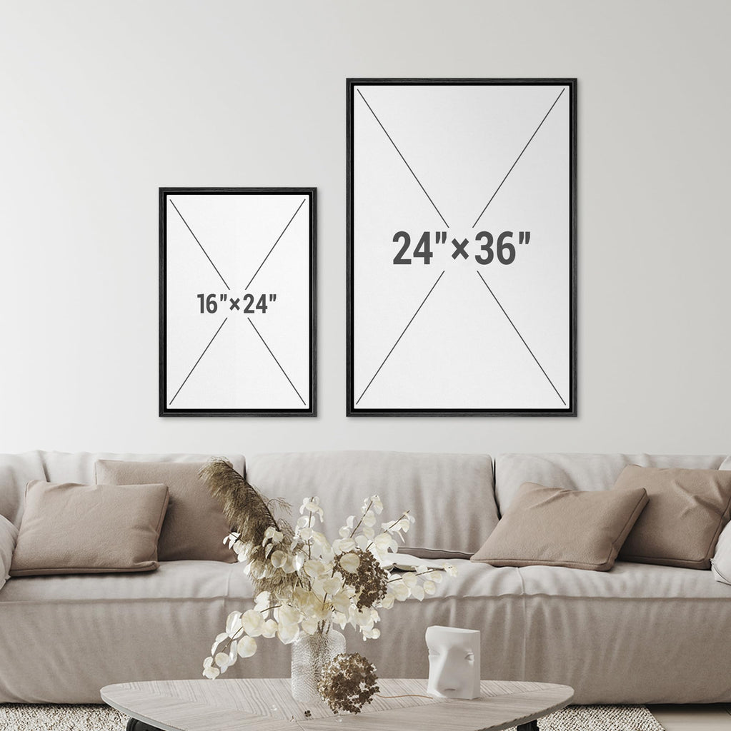 Framed Canvas Print Wall Art Set Abstract White and Beige Brushstrokes on Neutral Illustrations Modern Art Decorative