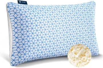 Bed Pillow King Size 1 Pack, Shredded Memory Foam Pillow Adjustable, Cooling Pillow Soft and Supportive for Side Back