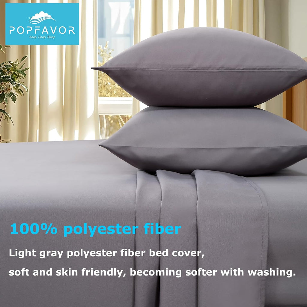Deep Pocket Queen Sheet Set - 4 Piece QueenSize Bed Sheets - Breathable & Cooling - Hotel Luxury-Easy Care Moisture