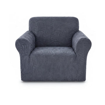 Sofa Slipcover - Stretch 1 Piece Couch Covers for 1 Cushion Sofa Jacquard Washable Sofa Covers with Elastic Bottom