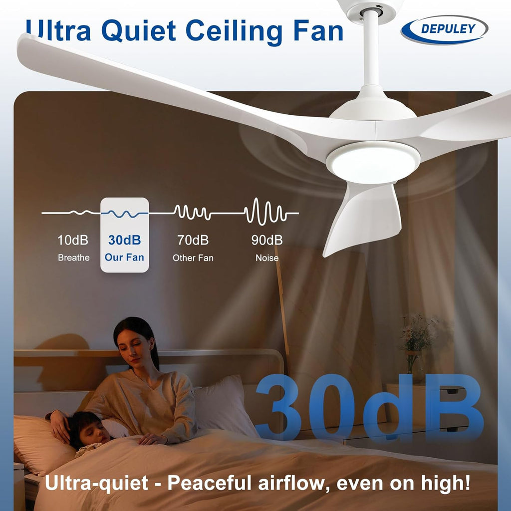 52-Inch 3-Blade Ceiling Fan with Light Transform Your Space with Comfort and Style 52-Inch Outdoor Ceiling Fan with Light  Quiet,Smart Control, Ideal for Year-Round Comfort A101-B0DRJQRK3J