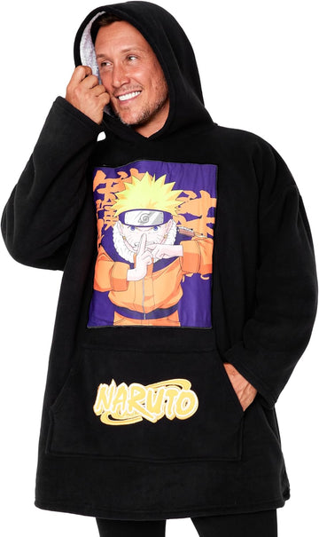 Oversized Wearable Blanket Teens Men and Women Hoodie Blanket, Fleece Warm Housewear, Loungewear, Anime Gifts