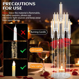 Tessco 4 Pcs 9 Arm 42.5" Acrylic Candelabra Table Centerpiece Floor Candelabras Clear Candle Holder with Removable