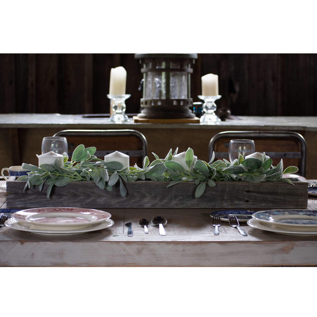 Rustic Centerpiece Barnwood Box Dining Room Table Decorations