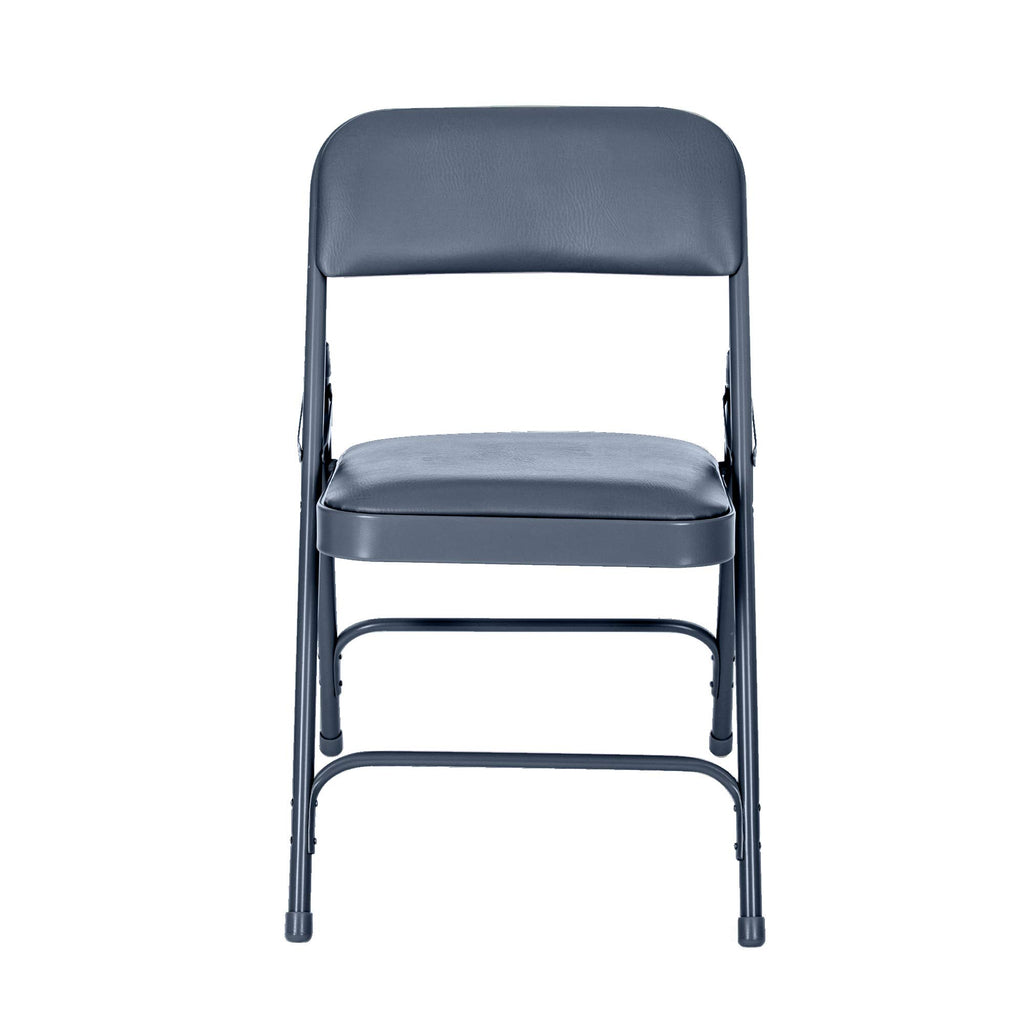 Series Premium Heavy Duty Vinyl Padded Folding Chairs with Triple Brace Support, 500 lb Capacity, Comfortable