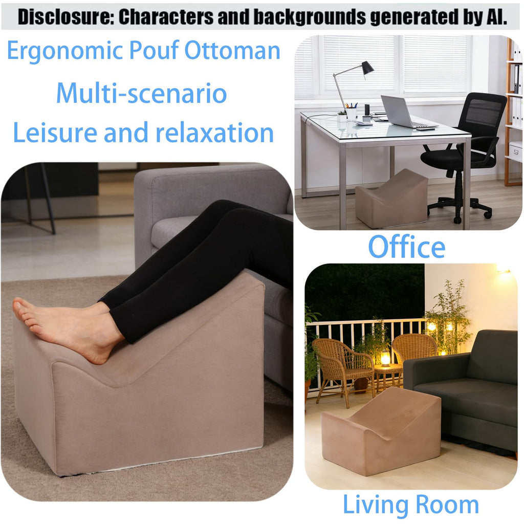 Version that Modern Pouf Ottoman, Relax Stool, Floor Poufs for Couch