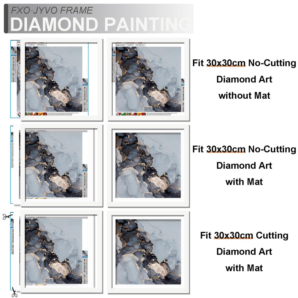 12 x 12 Frame Set of 3 Display Diamond Art Painting 30x30cm with 10x10 Mat