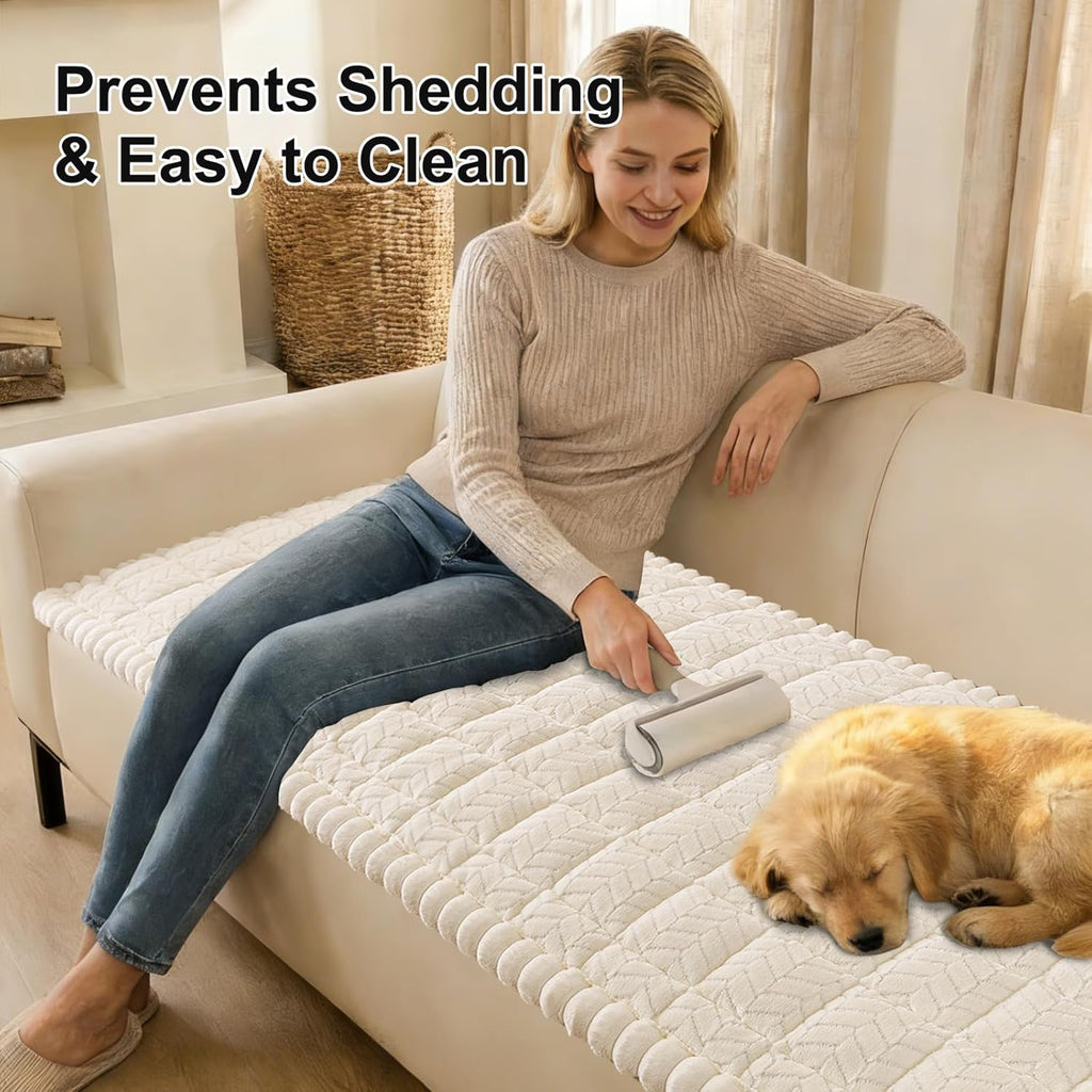 Couch Cover for Dogs, Non Slip Fuzzy Pet Sofa Covers Washable