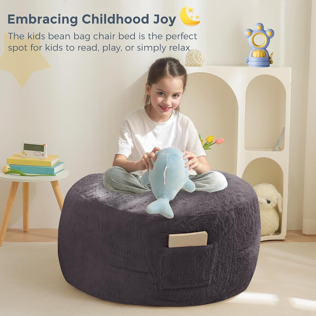 Bean Bag Chair for Kids, Convertible Bean Bag Sofa Couch Seat