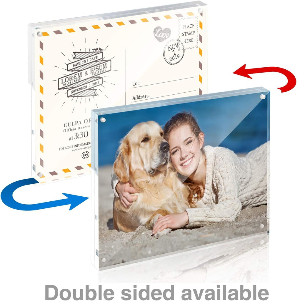 5x7 Acrylic Frame 30 Pack, 20MM Thicker Frameless Clear Picture Frames