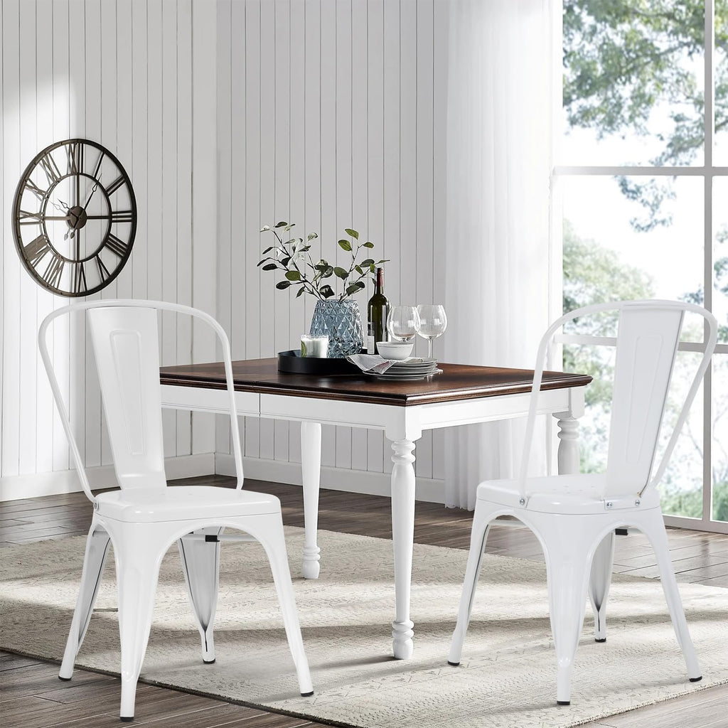 Metal Dining Chairs Modern Patio Chair Indoor Outdoor Chairs Kitchen Chairs Metal Chairs Restaurant Chair Seat Height