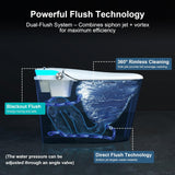 Smart Toilet with Bidet Built in, Auto Open Close & Auto Flush