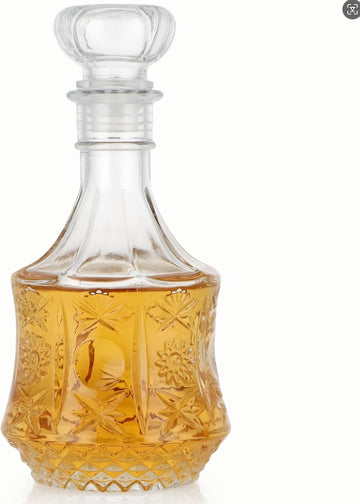 Liquor Decanter,Lead-Free Glass Decanter with Airtight Stopper