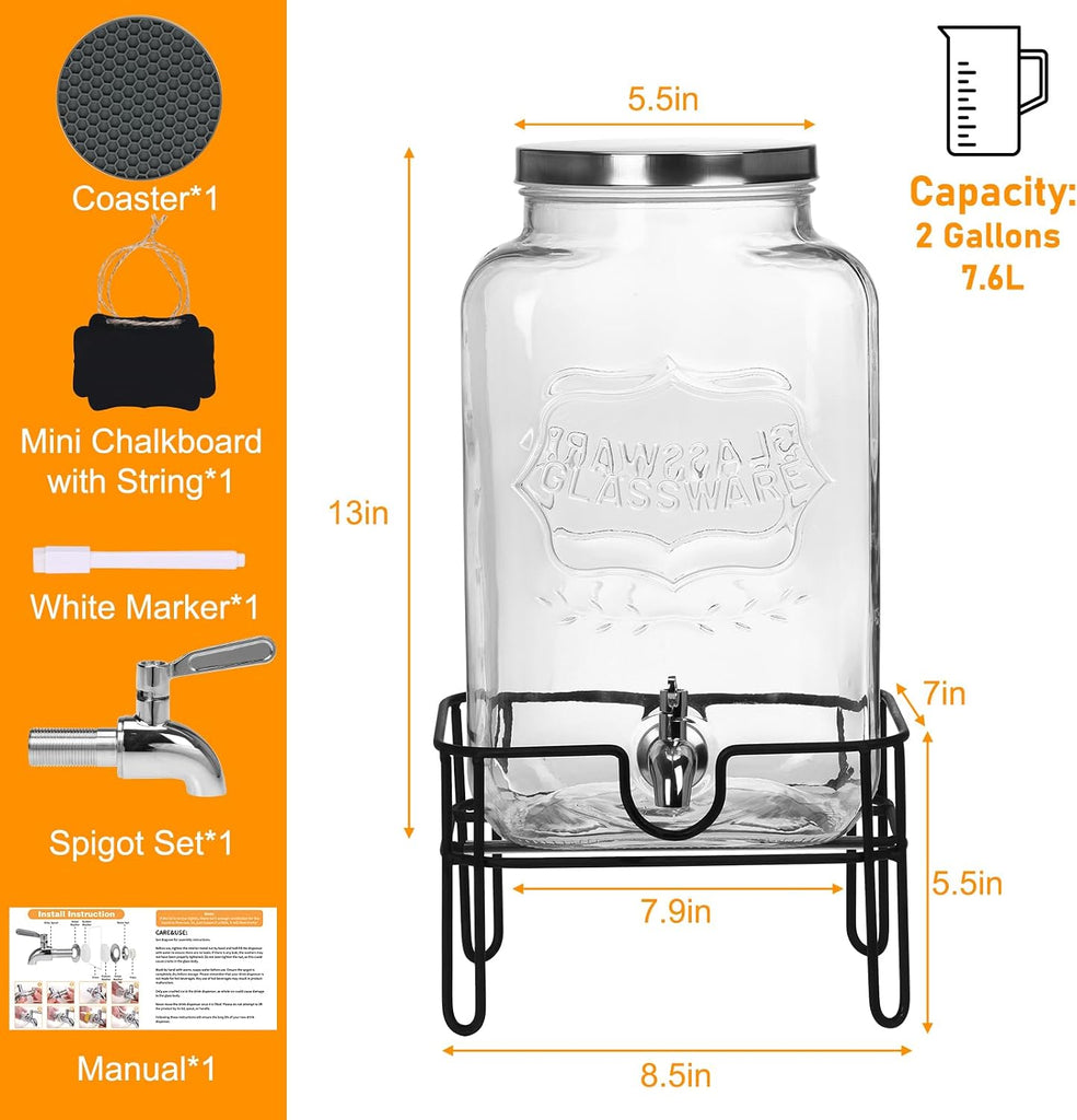 2 Gallon for Parties with Stand & Spout