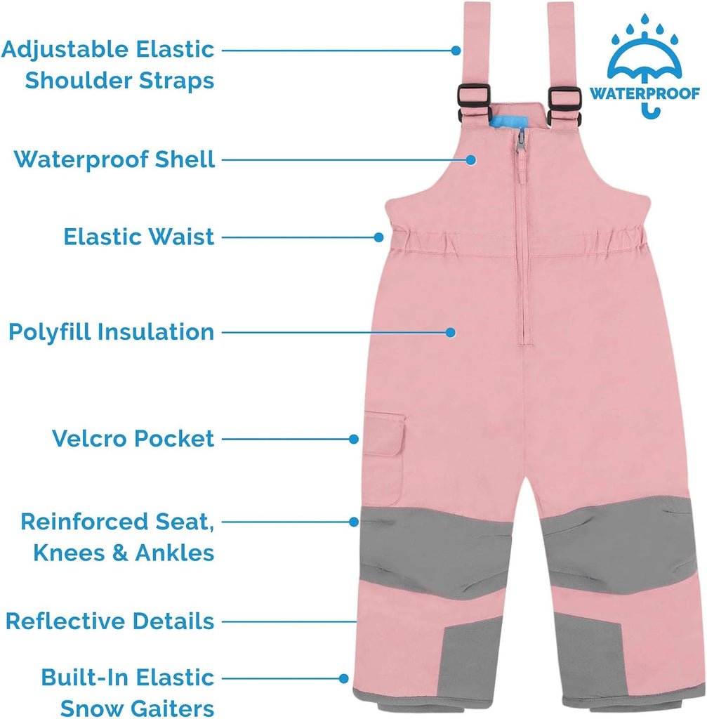 Toasty-Dry Snow Bib Pants for Toddlers