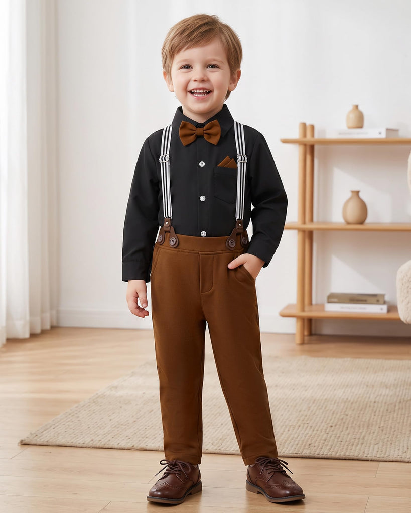 Toddler Baby Boy Wedding Suit Formal Dress Clothes Gentleman Outfit