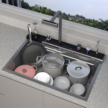 33" Smart Drop In Workstation 9 Gauge Stainless Steel