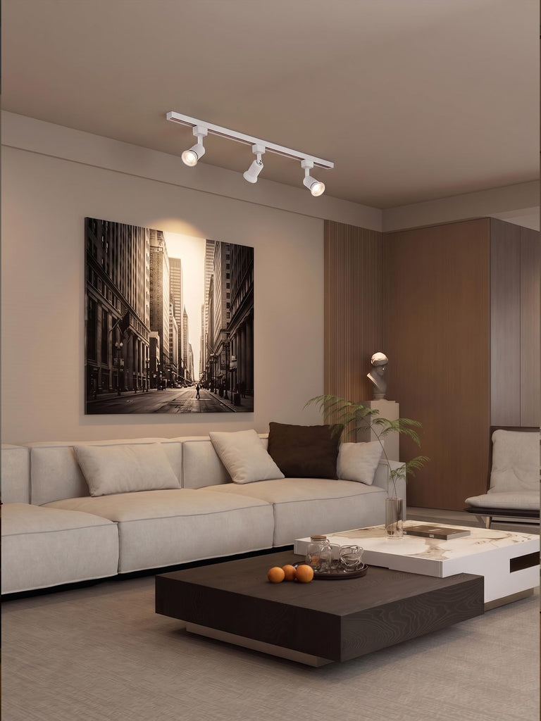 6 Pack] H Type Track Lighting Heads to Gu10 Base Socket Light Direction Adjustable,White
