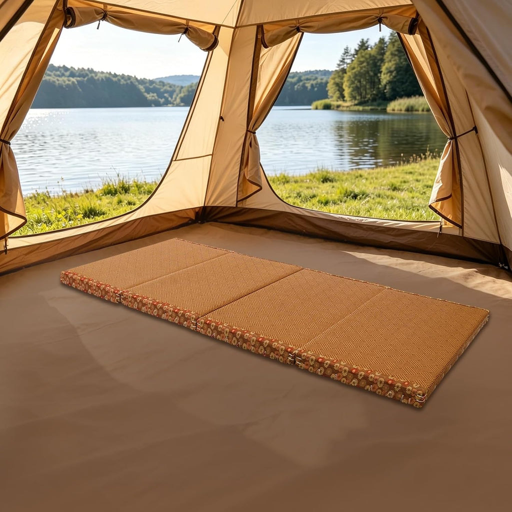 Japanese Tatami Mat, 2 Inches Thick Foldable Floor Mattress