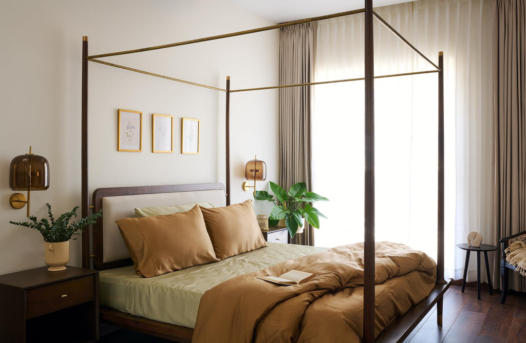 Certified 100% Tencel Eucalyptus California King Lyocell Sheets|4 Piece Set|Sateen Weave|True Carbon Zero|Gentle to