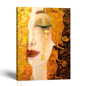 Golden Tears by Gustav Klimt Wall Art, Canvas Print