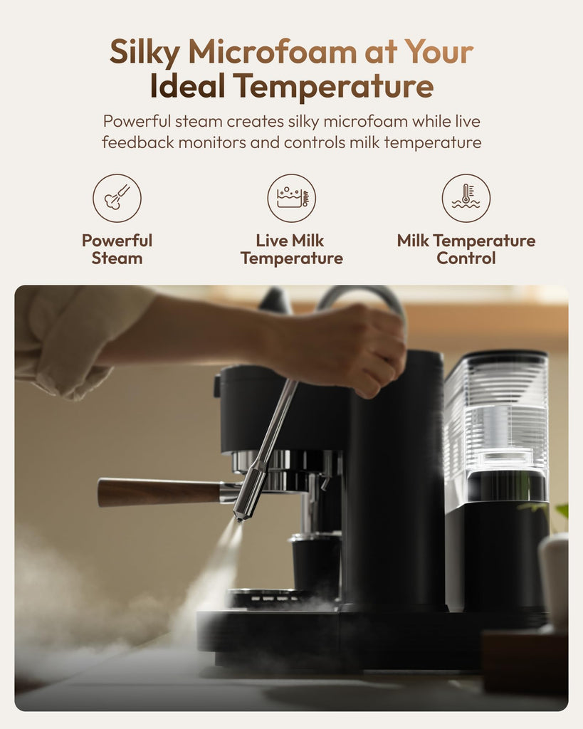 Dual Boiler Espresso Machine with Grinder and Dual Built-In Scales
