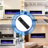 50 in Electric Fireplace Wall Mounted/Recessed with Remote Control