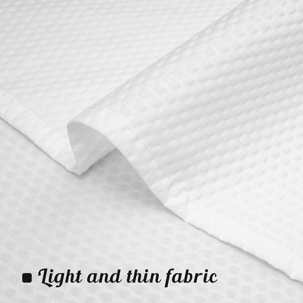 Embossed Microfiber Extra Wide Shower Curtain Liner 108 x 72 inches, Soft Fabric Shower Curtain Washable and Water
