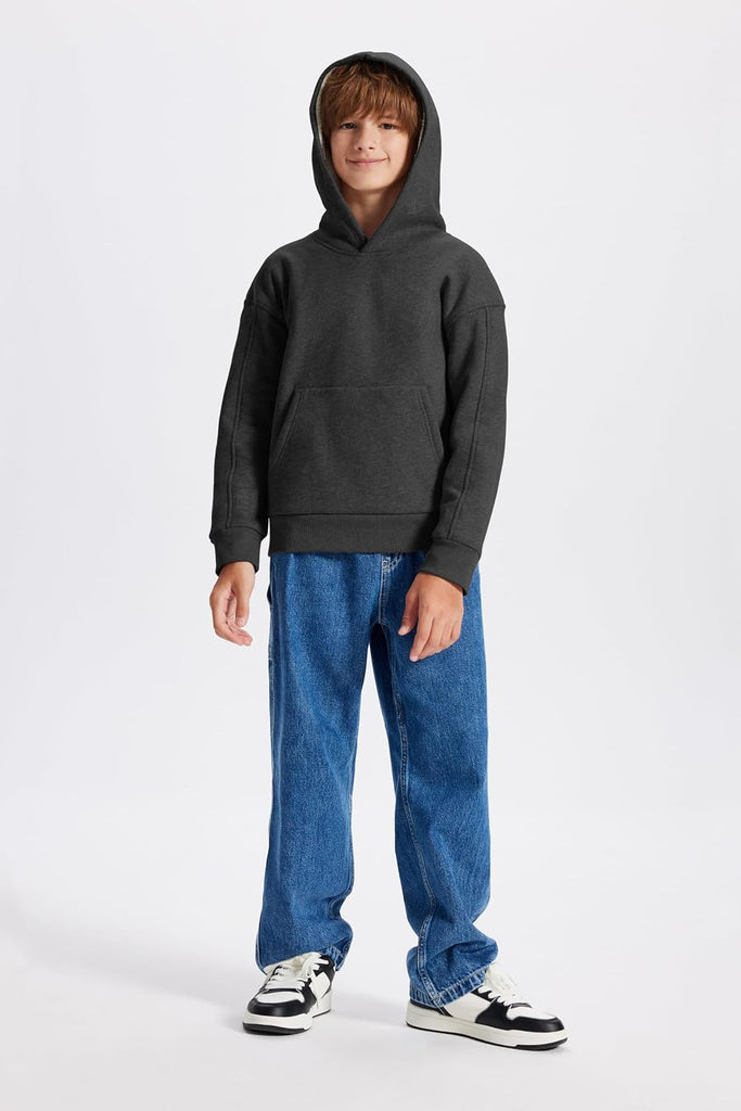 Boys Fleece Lined Hoodies Kids Winter Hoodies With Pocket