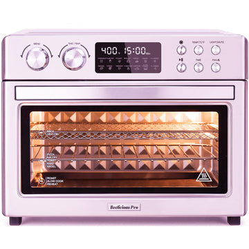 28QT Air Fryer Toaster Oven Combo, Large 12-in-1 Convection Countertop Oven with 3-Layer Cooking, Rotisserie for