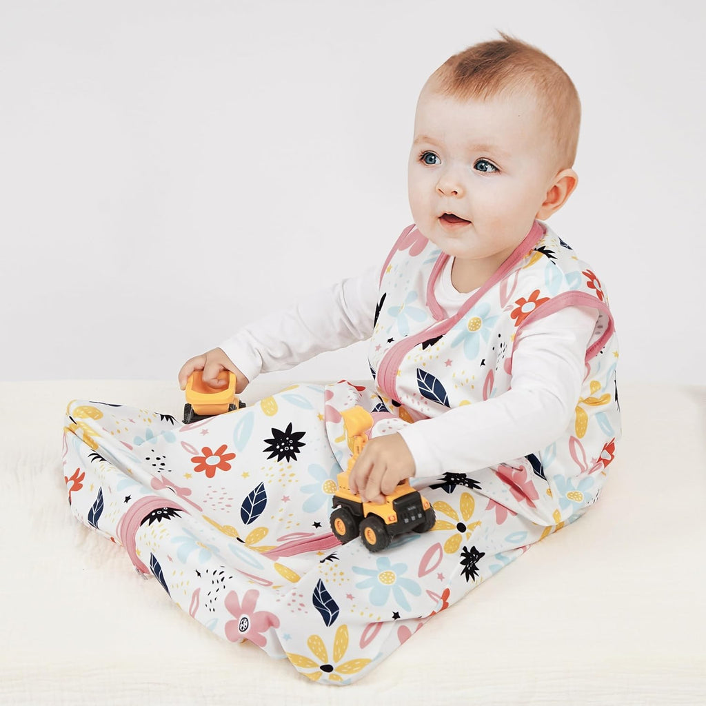 3 Pack Baby Sleep Sack 100% Rayon Cotton Baby Sleeping Bag Way Zipper Toddler Wearable Blankets Comfy
