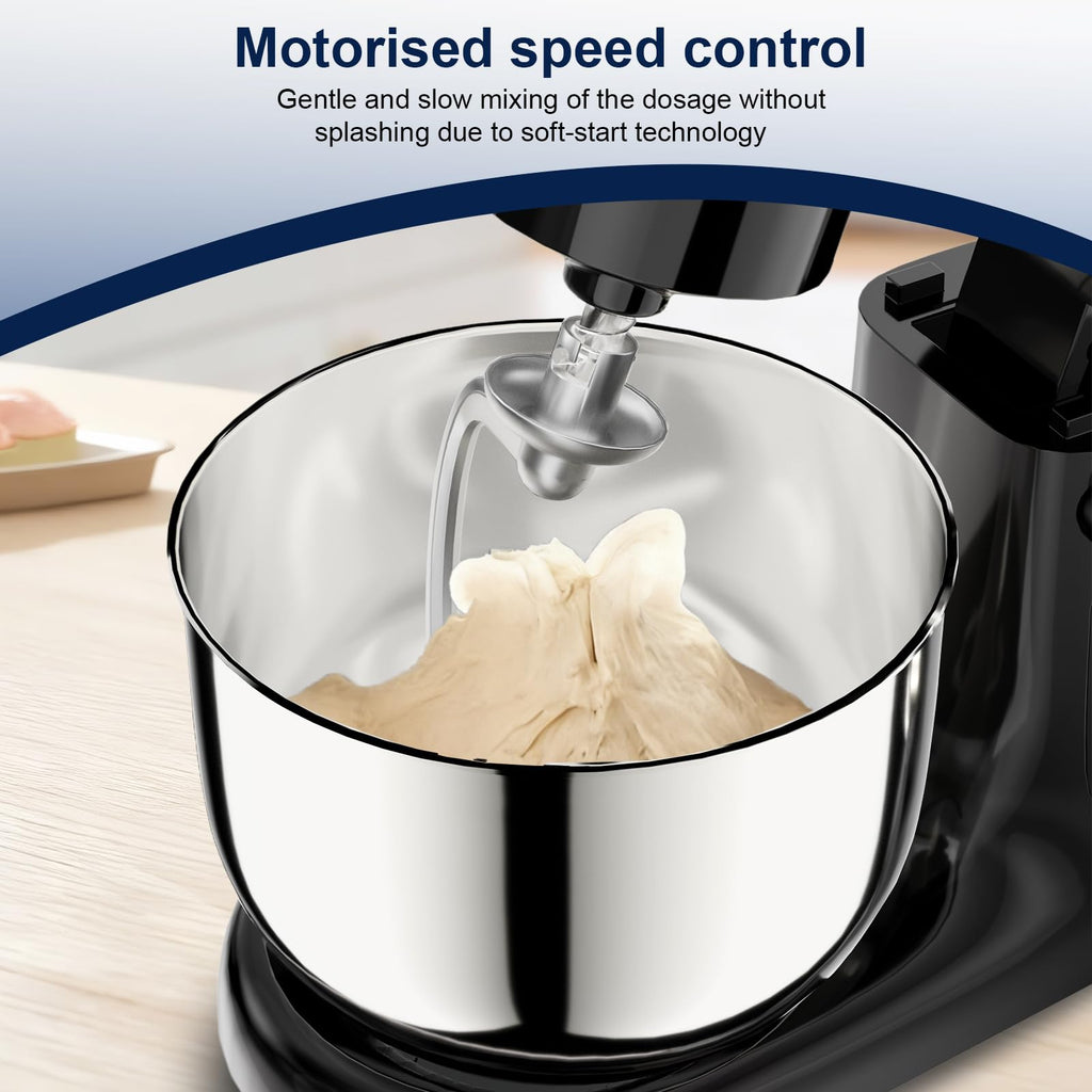 Stand Mixer, 4.2QT+5.3QT Two bowls Electric Mixer,Black