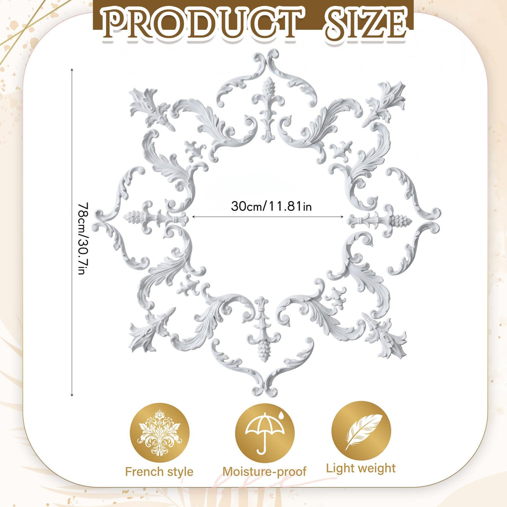 30.71 Inch Large Ceiling Medallion for Light Fixtures